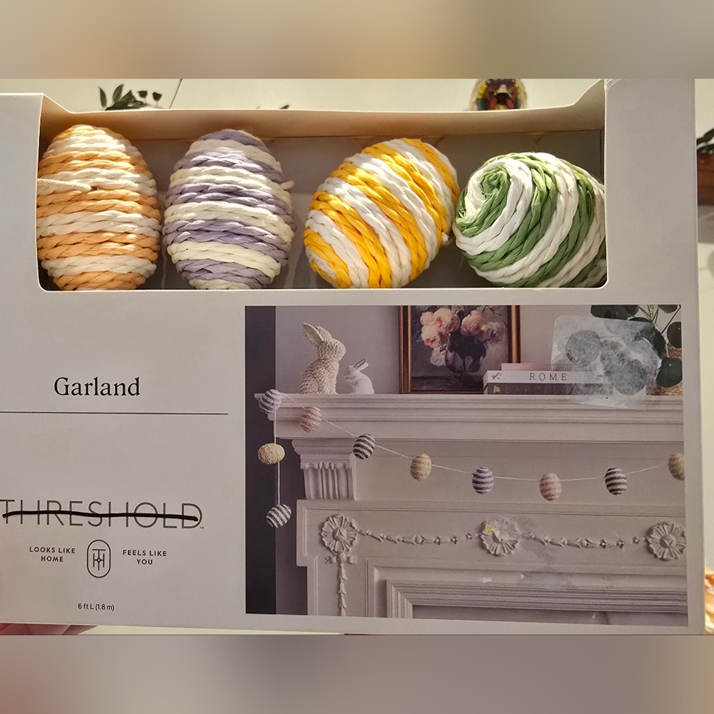 Threshold 6ft Easter Garland